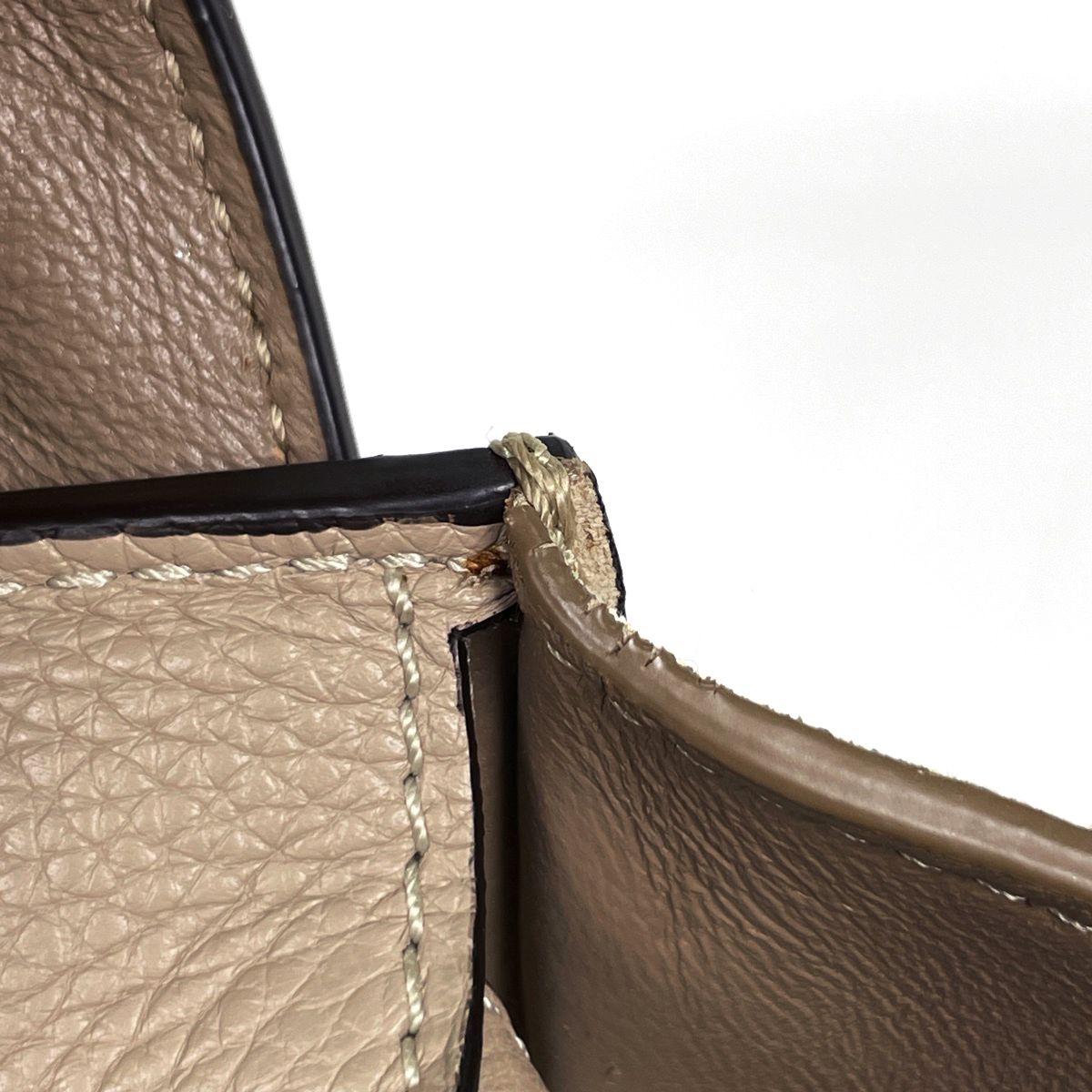Celine Handbag Trapeze 2-Way Leather Beige — view 6