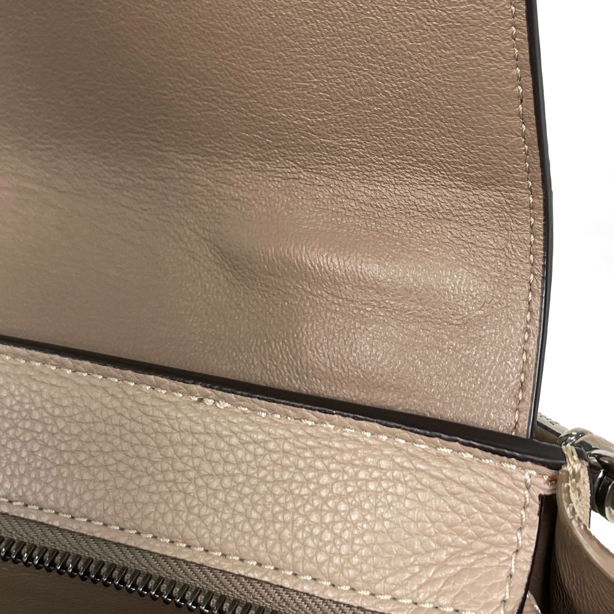 Celine Handbag Trapeze 2-Way Leather Beige — view 7