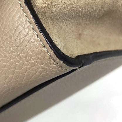 Celine Handbag Trapeze 2-Way Leather Beige — view 3