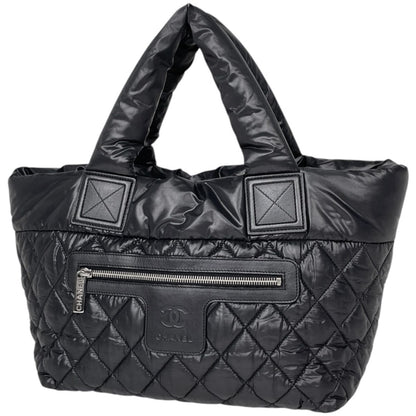 Chanel Tote Coco Cocoon Small CC Logo Nylon Black