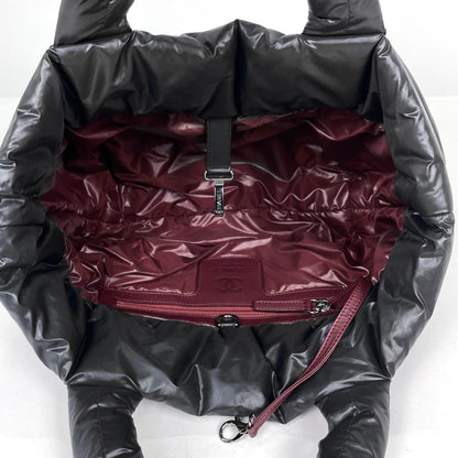 Chanel Tote Coco Cocoon Small CC Logo Nylon Black — view 8