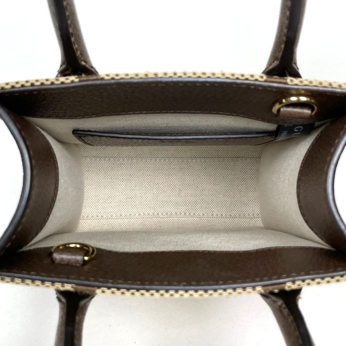 Gucci Tote Jumbo GG Mini 2-Way Canvas Brown — view 8