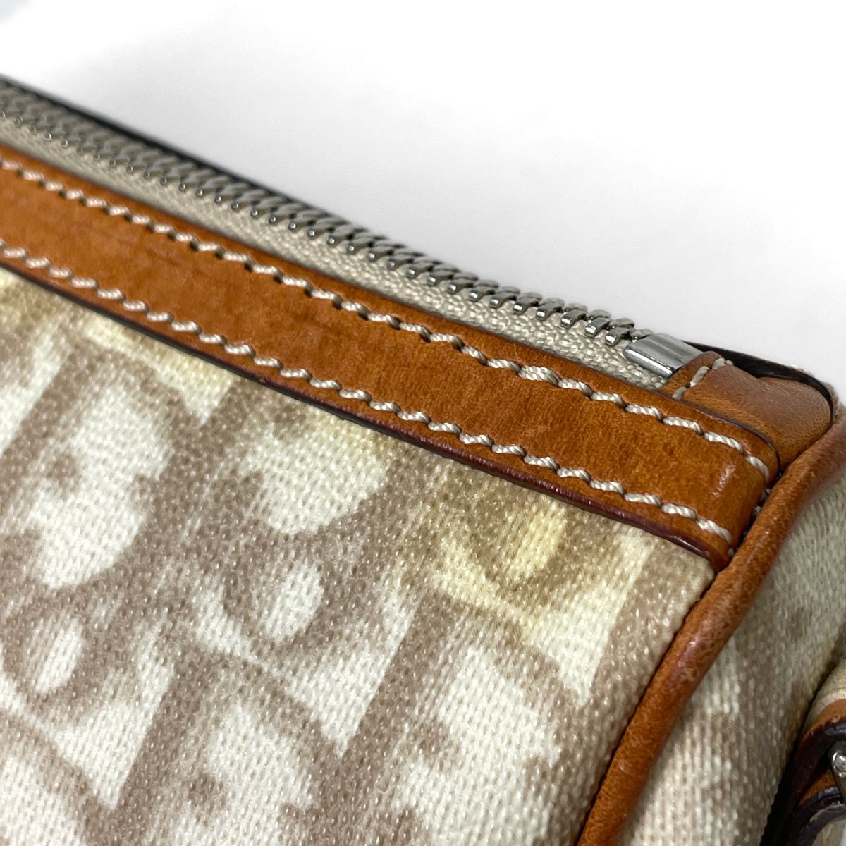 Dior Shoulder Bag Trotter Pattern Heart White Brown — view 4