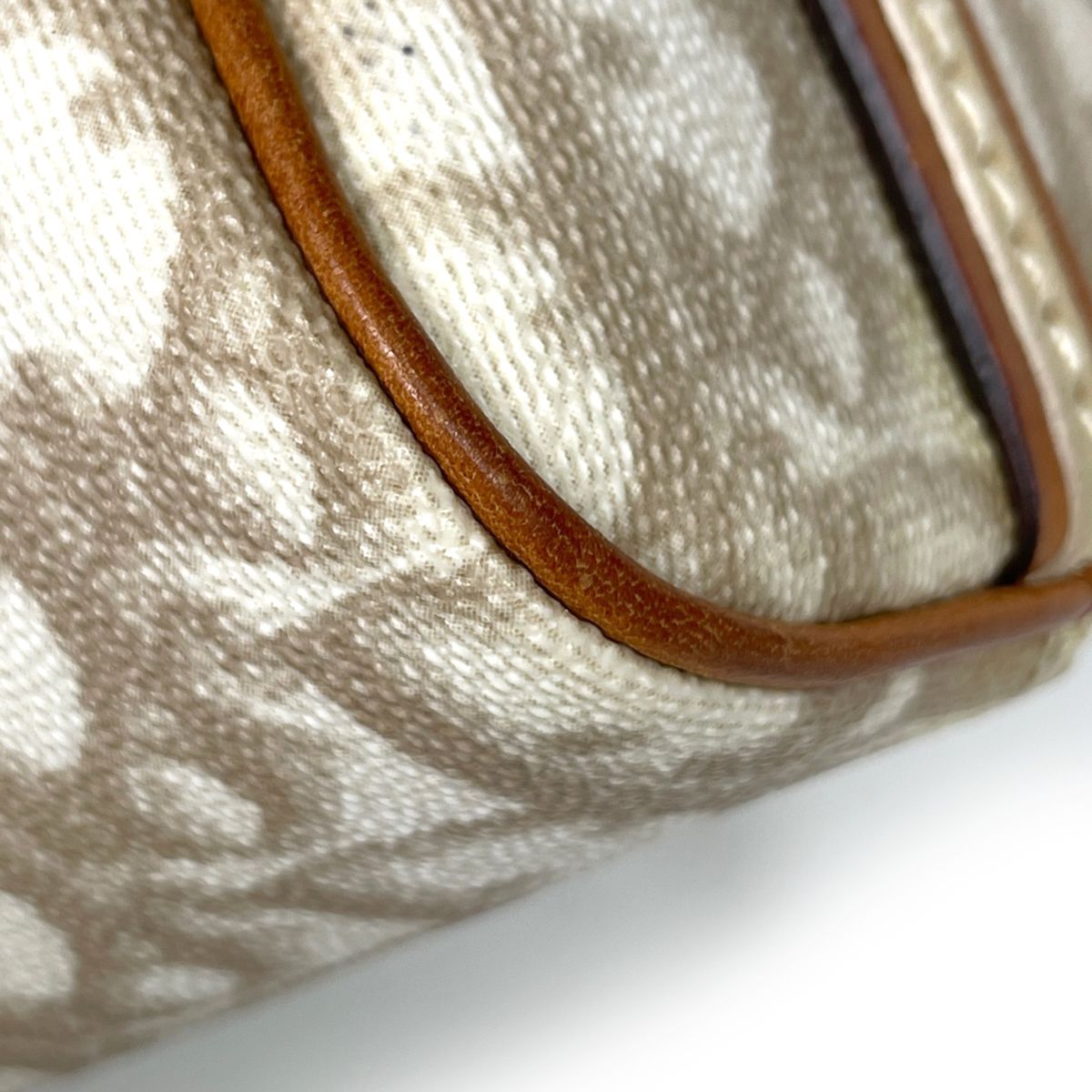 Dior Shoulder Bag Trotter Pattern Heart White Brown — view 3