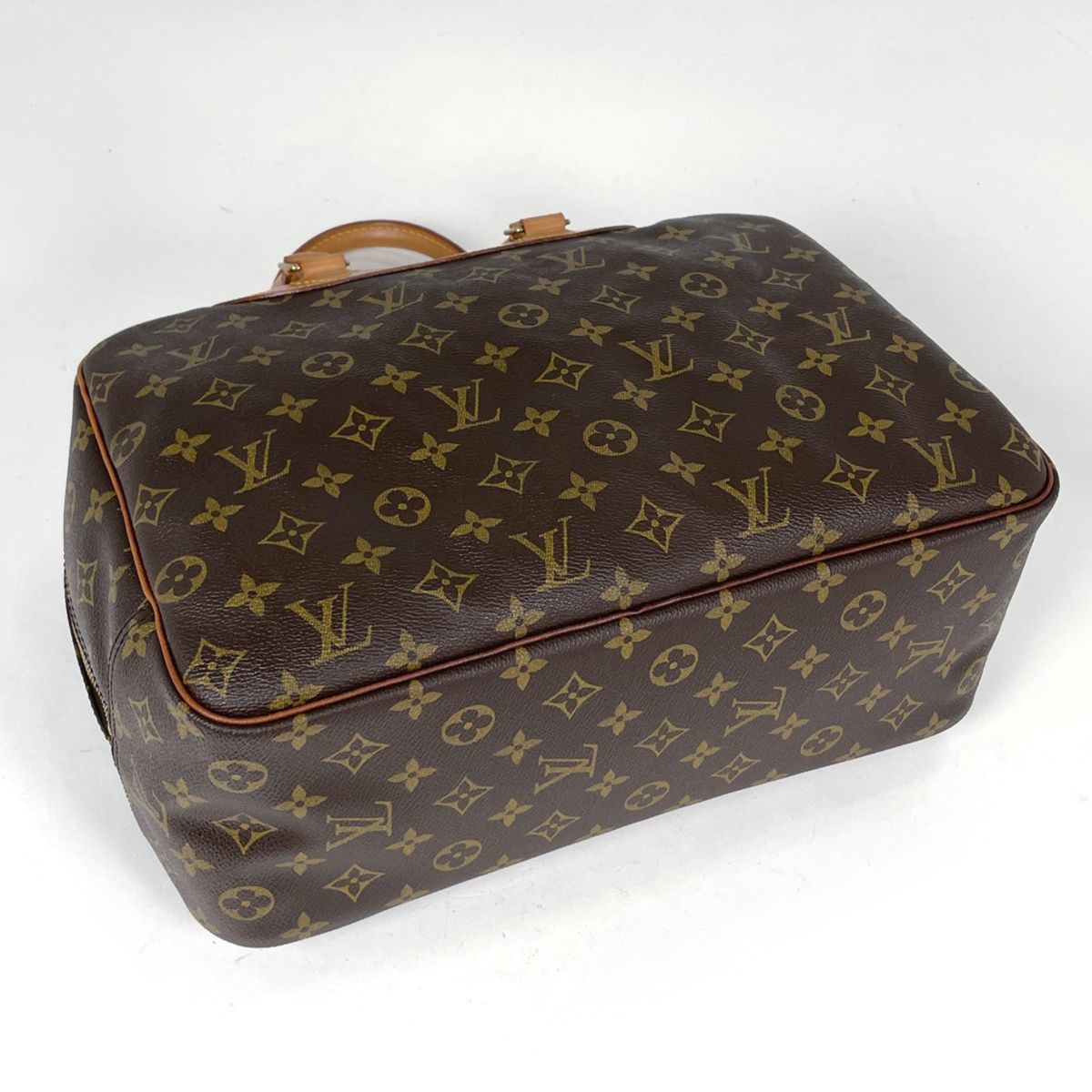 Louis Vuitton Deauville Handbag Handle Bowling Vanity Monogram Brown — view 2