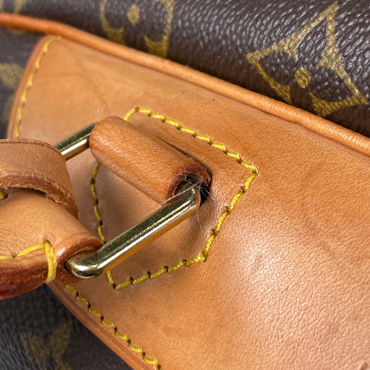 Louis Vuitton Deauville Handbag Handle Bowling Vanity Monogram Brown — view 4
