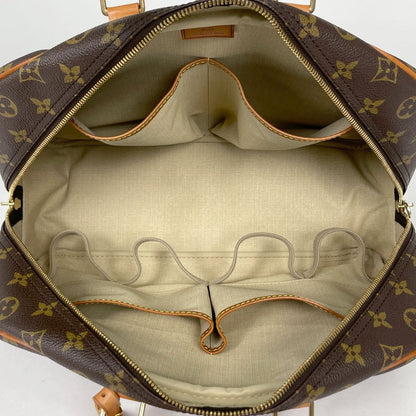 Louis Vuitton Deauville Handbag Handle Bowling Vanity Monogram Brown — view 6