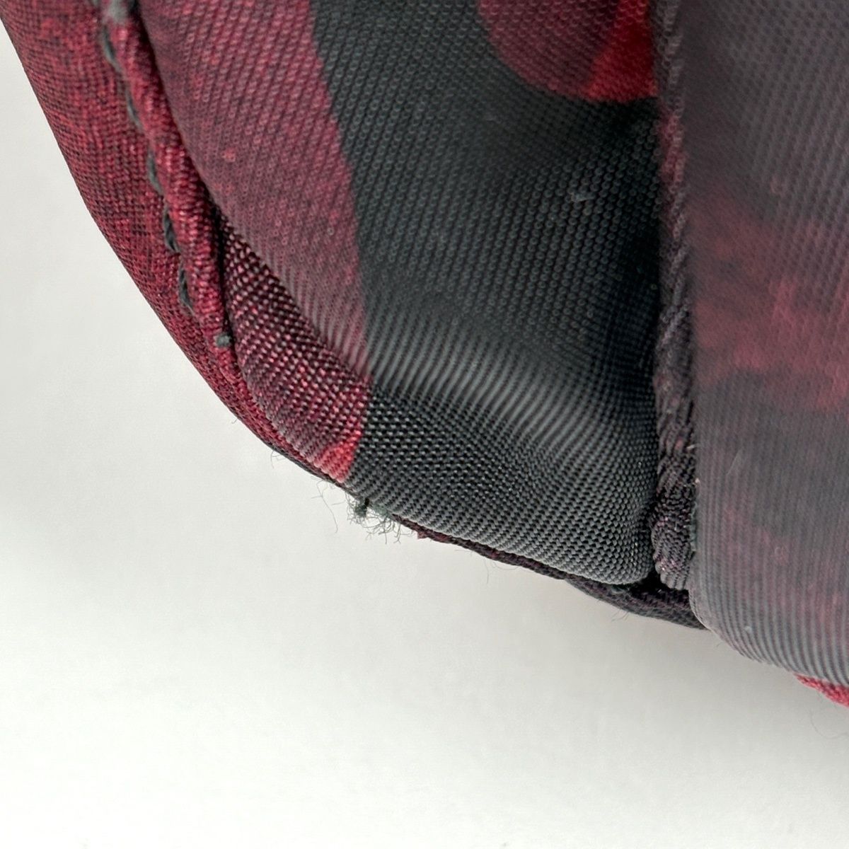 Prada Shoulder Bag Camouflage Nylon Red Black — view 3