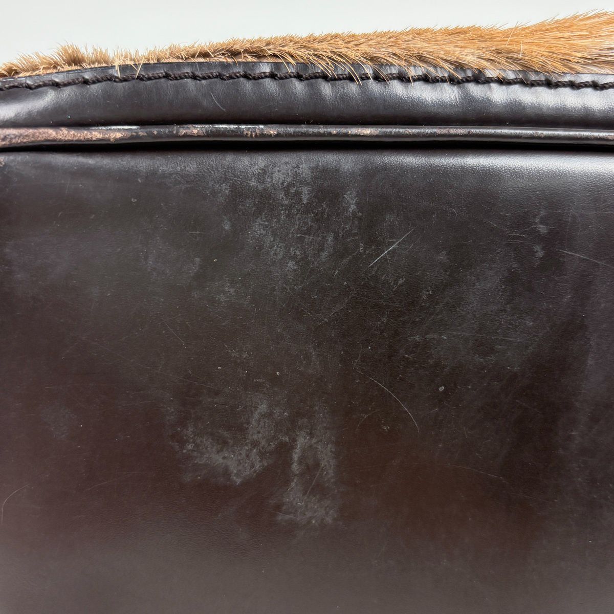 Celine Boogie Bag Handbag Calf Hair Brown — view 3