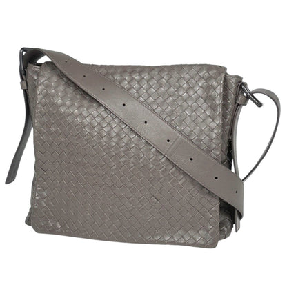 Bottega Veneta Shoulder Bag Intrecciato Leather Beige