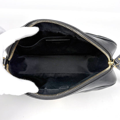 Saint Laurent Shoulder Bag Lou Fringe Leather Black — view 8