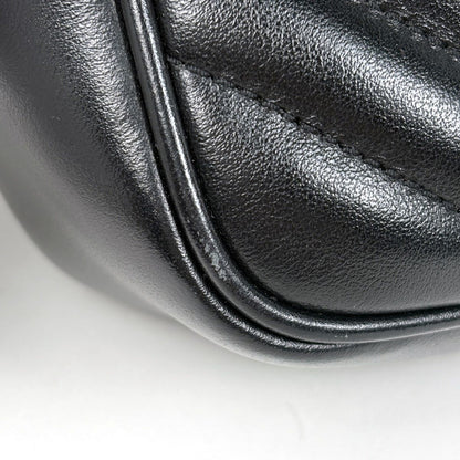 Saint Laurent Shoulder Bag Lou Fringe Leather Black — view 4