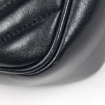 Saint Laurent Shoulder Bag Lou Fringe Leather Black — view 3