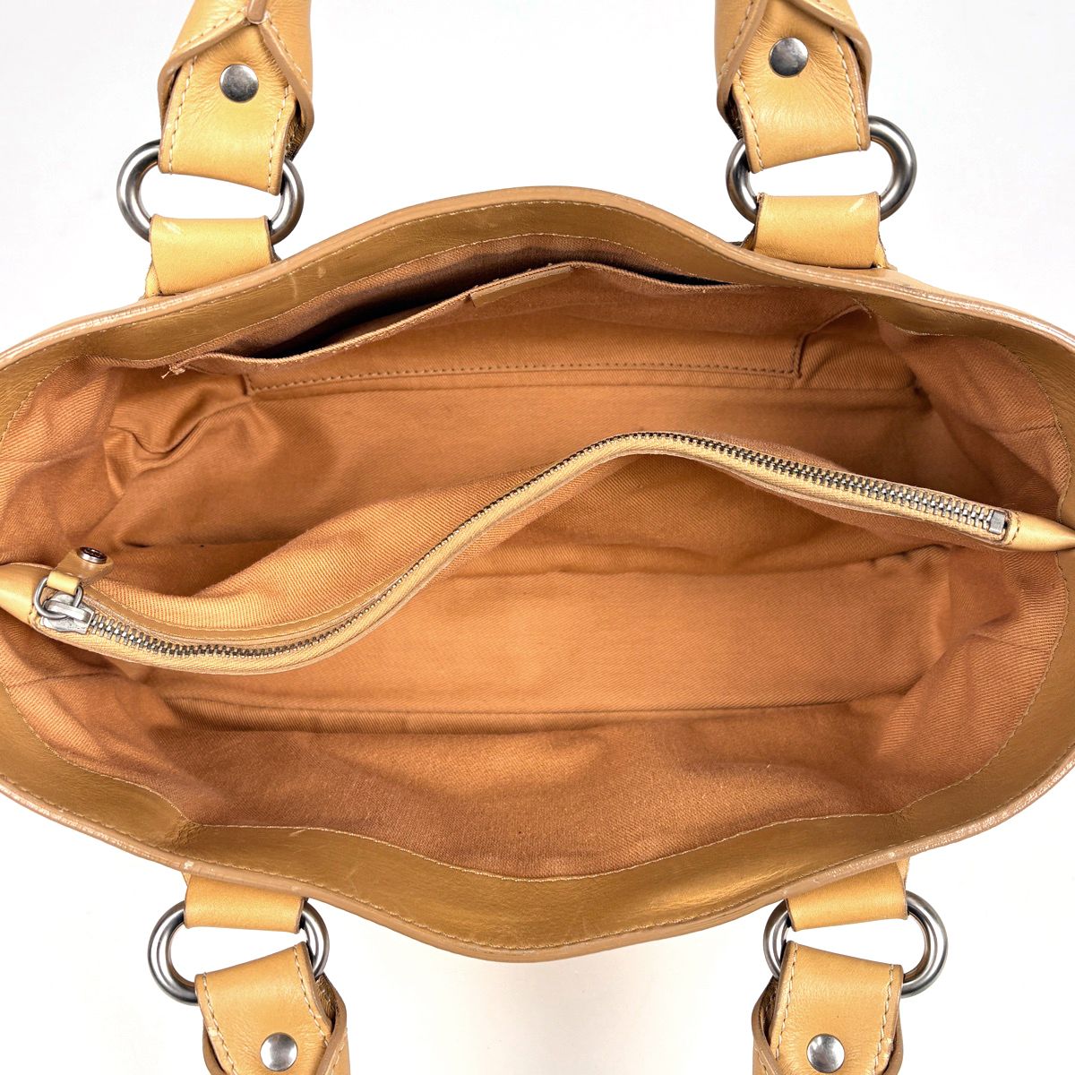 Celine Boogie Bag Handbag Leather Beige — view 8