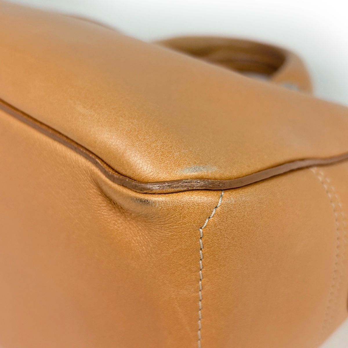 Celine Boogie Bag Handbag Leather Beige — view 3