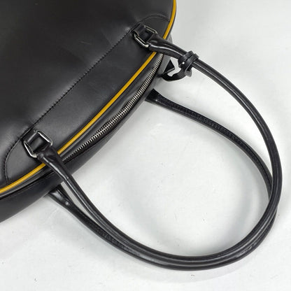 Prada Shoulder Bag Logo Leather Brown — view 6