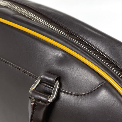 Prada Shoulder Bag Logo Leather Brown — view 4