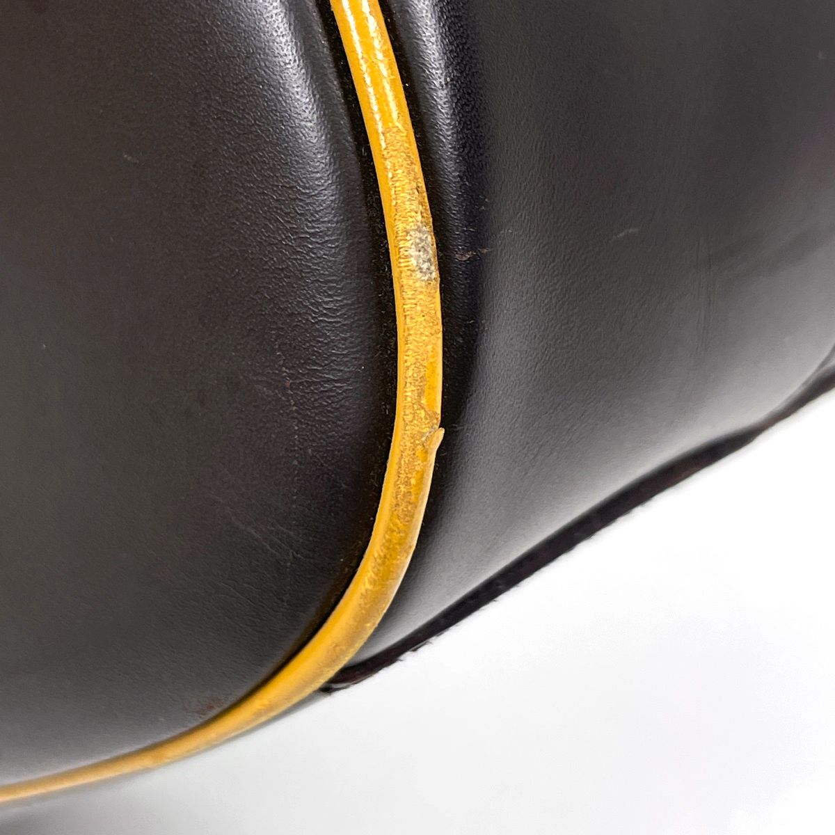Prada Shoulder Bag Logo Leather Brown — view 3