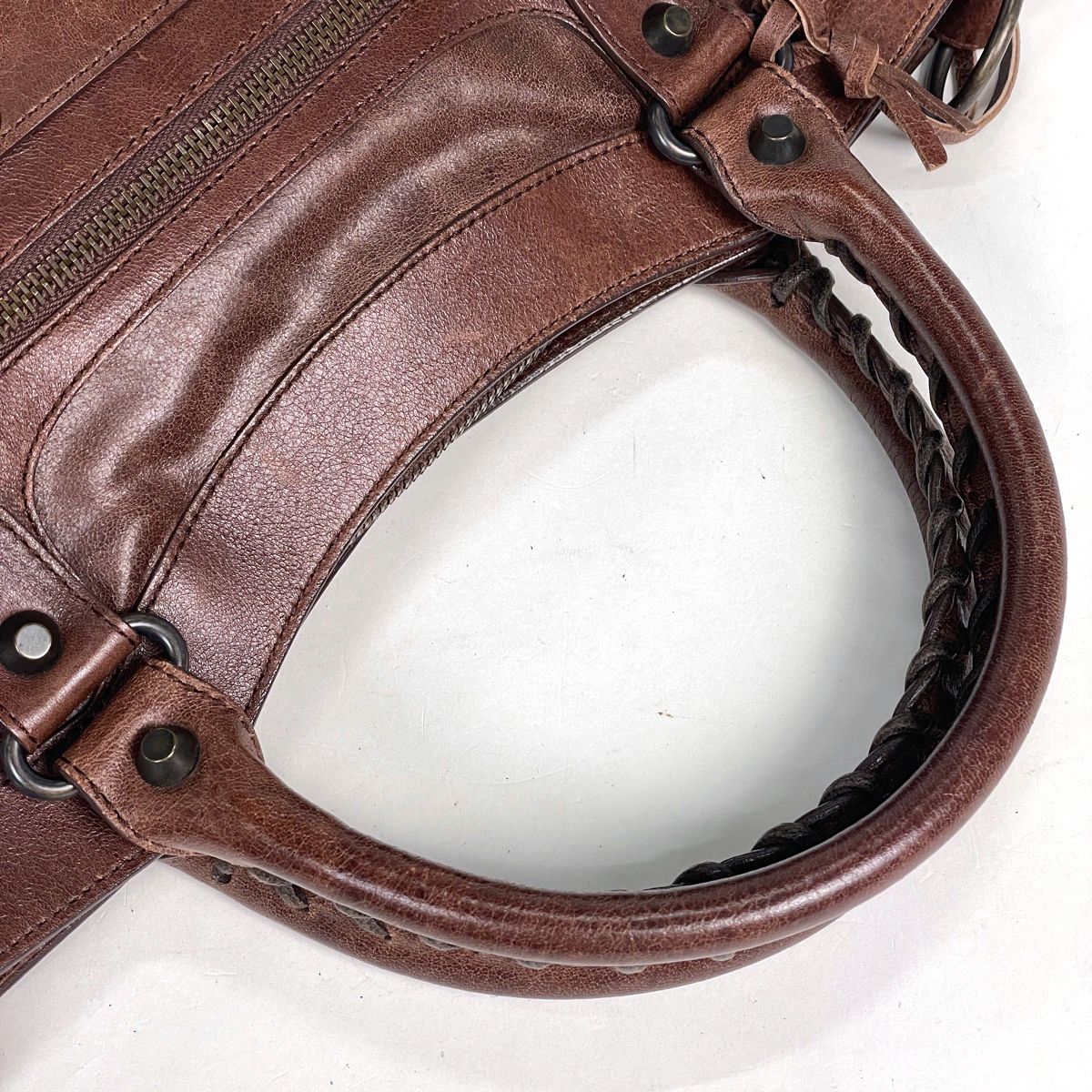 Balenciaga Handbag the First 2-Way Leather Brown — view 7
