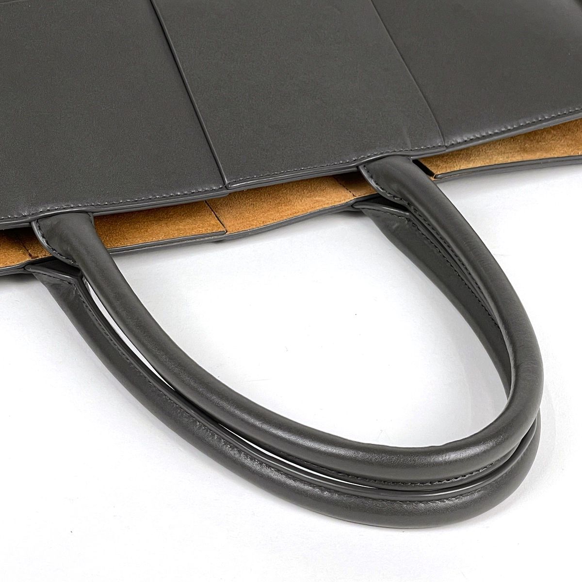 Bottega Veneta Tote Arco Large Leather Gray — view 6