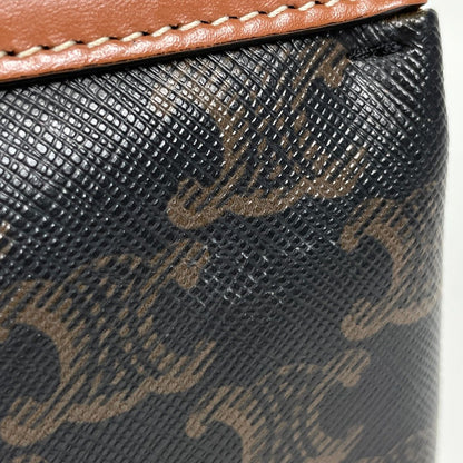 Celine Shoulder Bag Triomphe Teen Cabas de France Brown — view 4