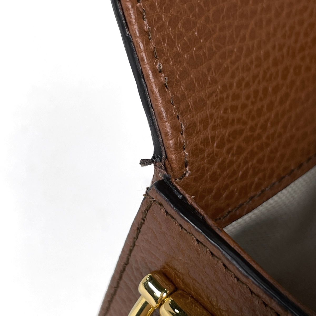 Gucci Shoulder Bag Horsebit 1955 GG Denim Blue Brown — view 6