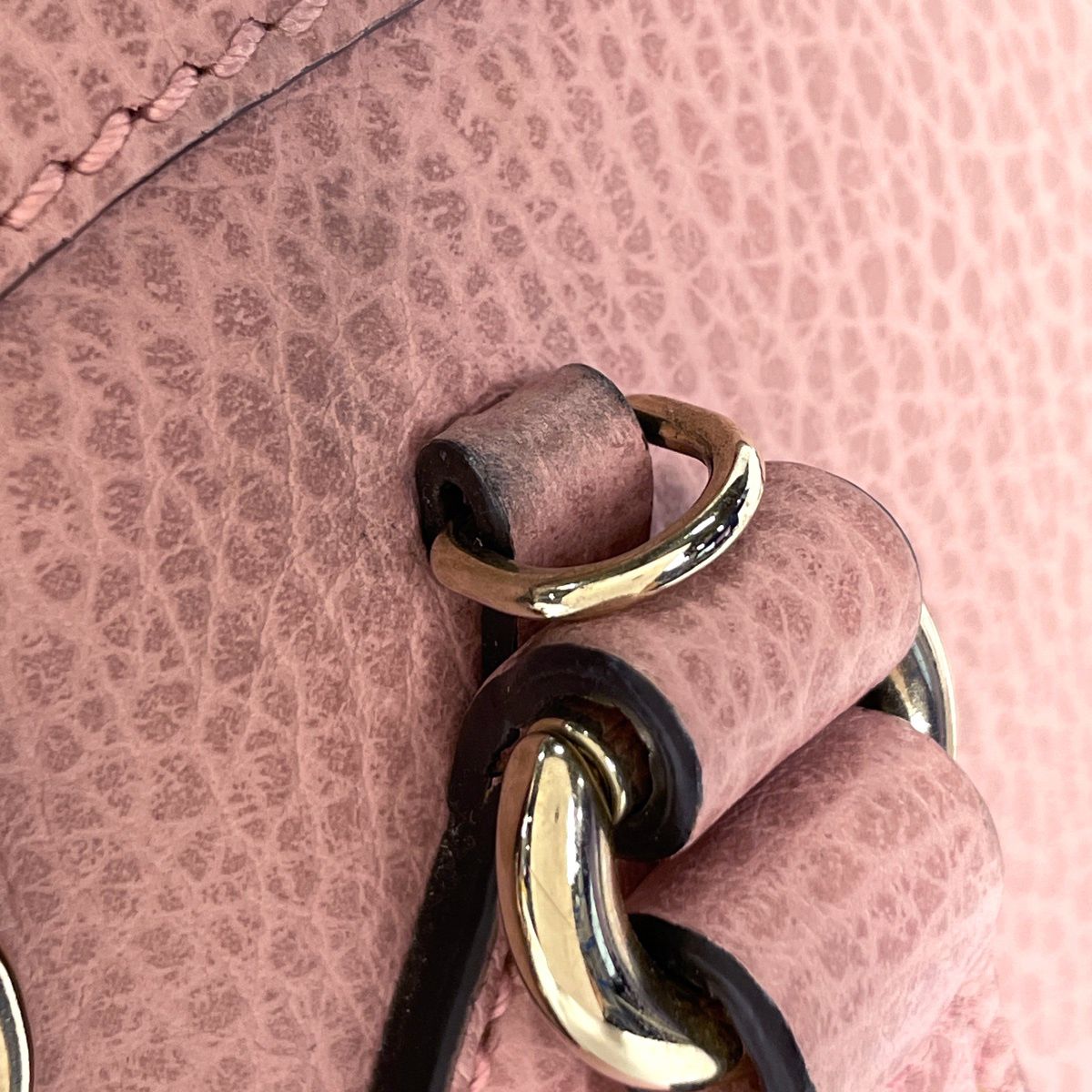 Gucci Handbag Interlocking G 2-Way Leather Pink — view 4