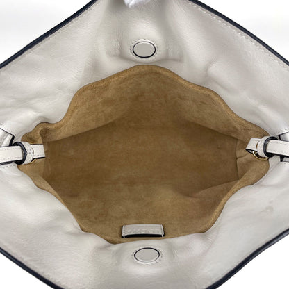 Loewe Clutch Flamenco Mini 2-Way Leather White — view 6