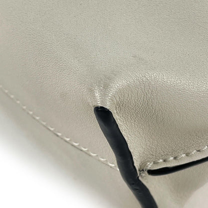Loewe Clutch Flamenco Mini 2-Way Leather White — view 3