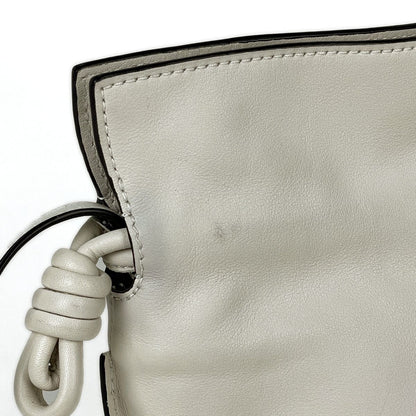 Loewe Clutch Flamenco Mini 2-Way Leather White — view 4