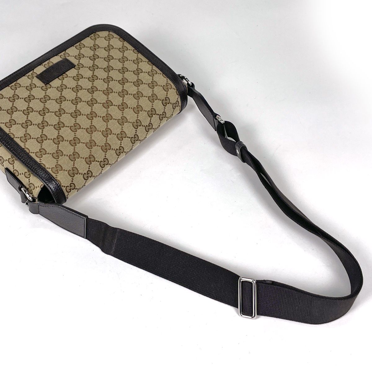 Gucci Shoulder Bag GG Pattern Canvas Beige Brown — view 6