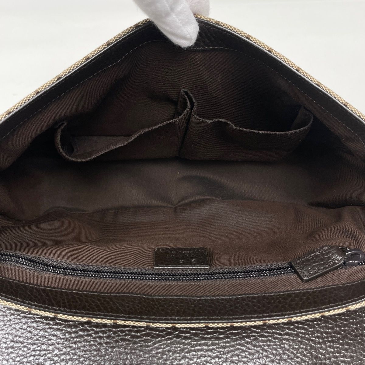 Gucci Shoulder Bag GG Pattern Canvas Beige Brown — view 8