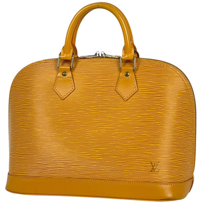 Louis Vuitton Alma Handbag Epi Tassili Yellow