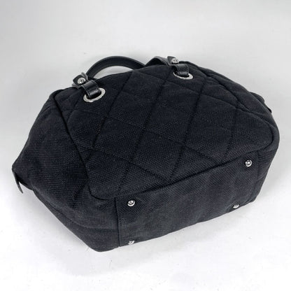 Chanel Handbag CC Logo Fabric Black — view 2