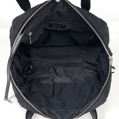 Chanel Handbag CC Logo Fabric Black — view 7