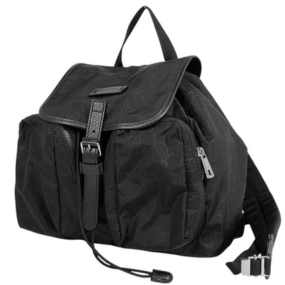 Gucci Backpack GG Pattern Nylon Black