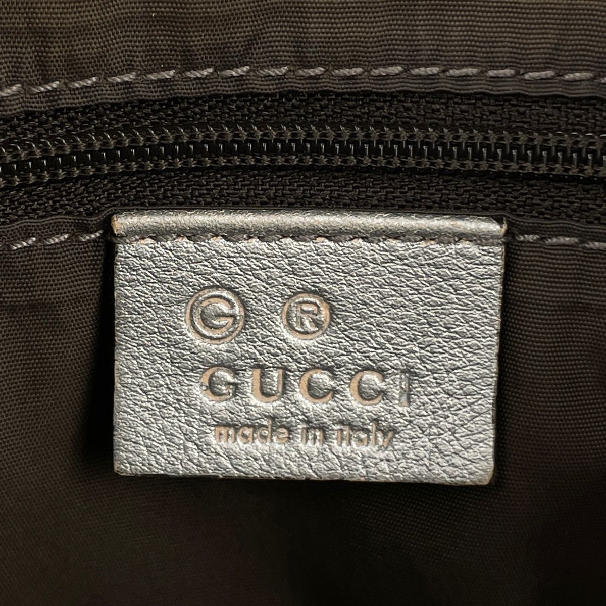 Gucci Shoulder Bag Guccissima Leather Silver — view 8
