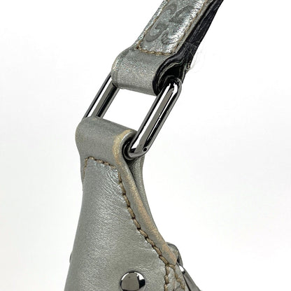 Gucci Shoulder Bag Guccissima Leather Silver — view 6