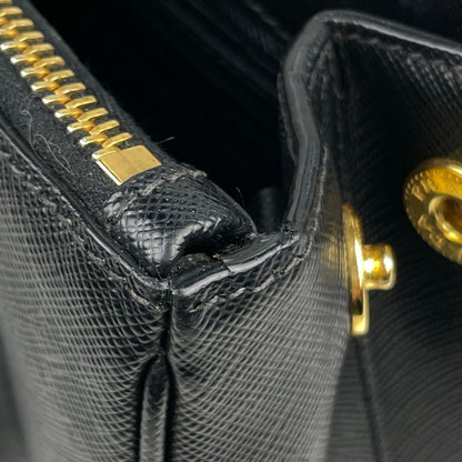 Prada Handbag Galleria 2-Way Saffiano Leather Nero — view 6