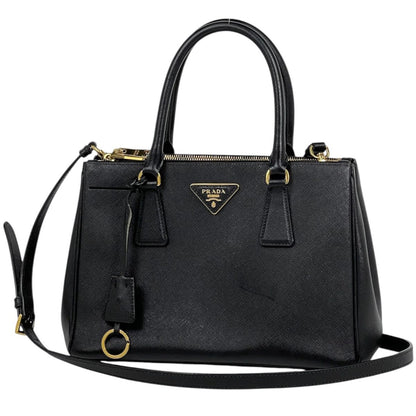 Prada Handbag Galleria 2-Way Saffiano Leather Nero