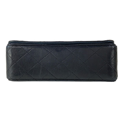 Chanel Shoulder Bag Mini Quilted Black Gold Chain Full Flap Turnlock Lambskin — view 5