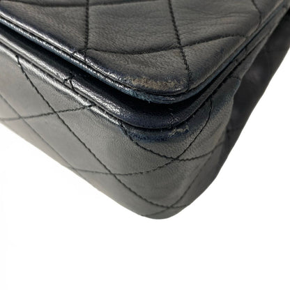 Chanel Shoulder Bag Mini Quilted Black Gold Chain Full Flap Turnlock Lambskin — view 6