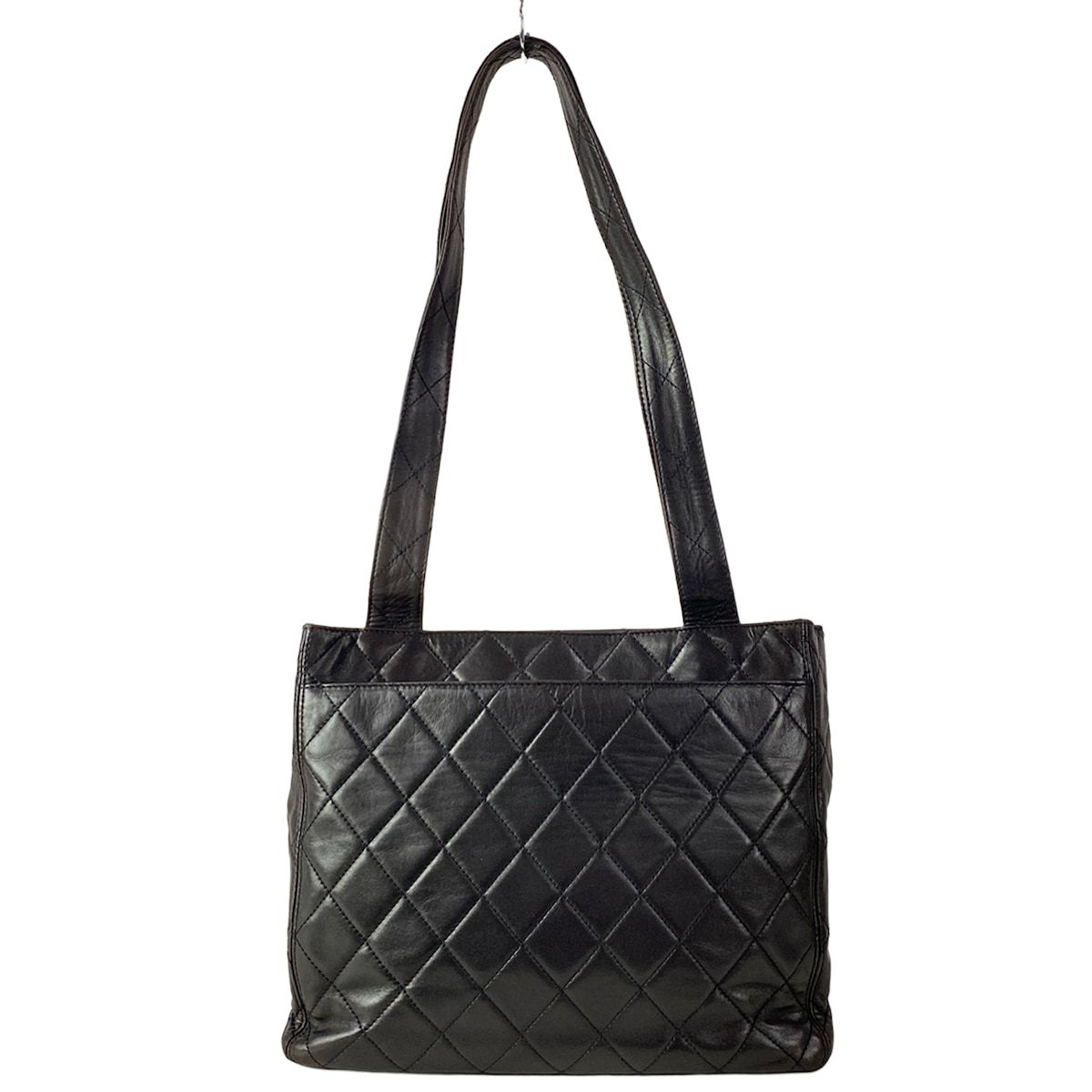 Chanel Tote Quilted Black Gold Lambskin — view 3