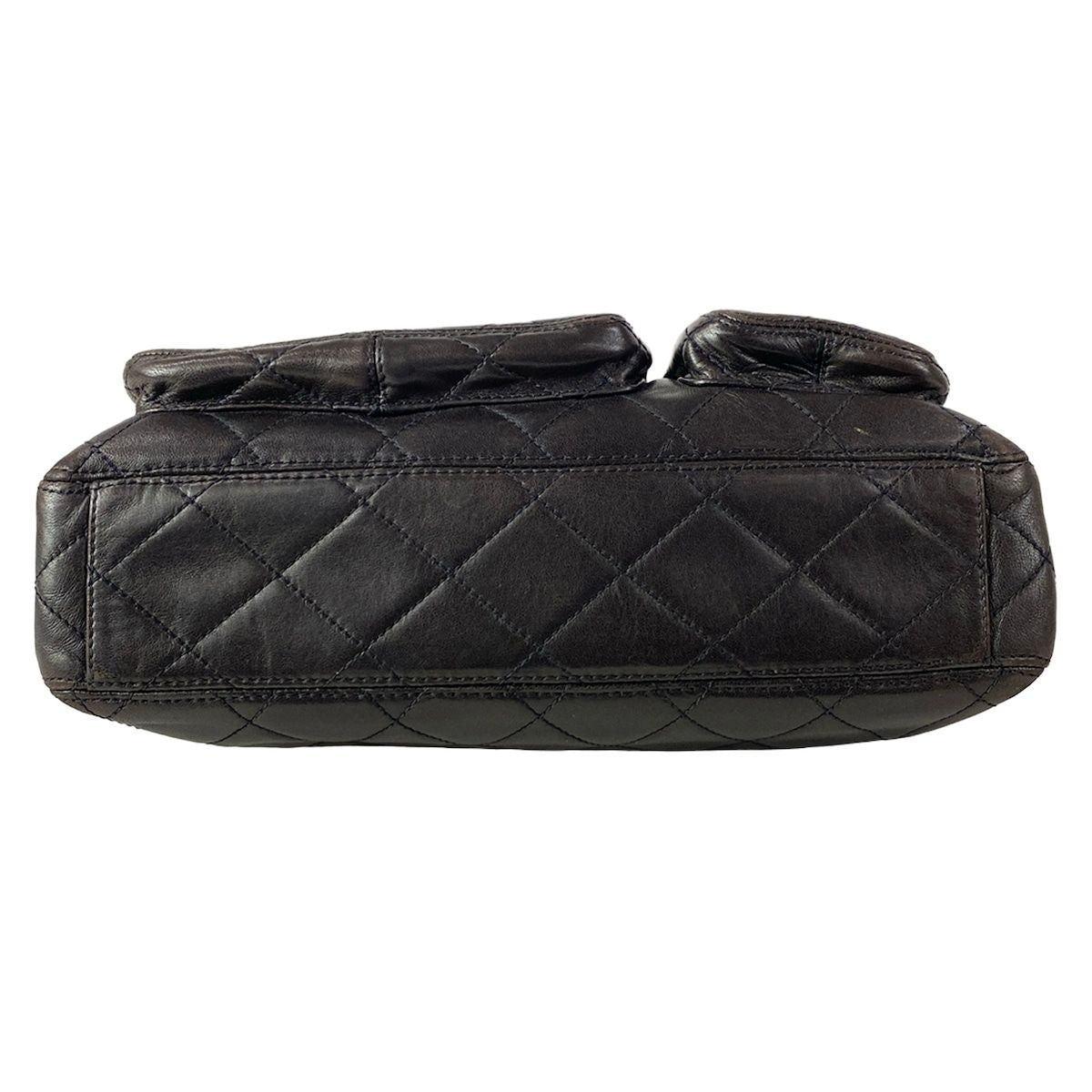Chanel Tote Quilted Black Gold Lambskin — view 5