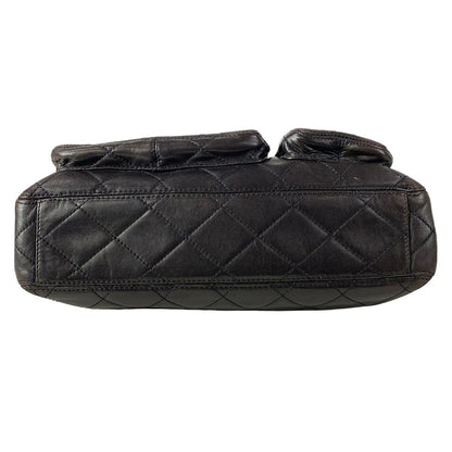 Chanel Tote Quilted Black Gold Lambskin — view 5