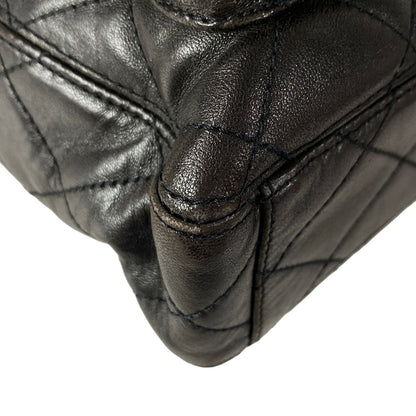 Chanel Tote Quilted Black Gold Lambskin — view 7