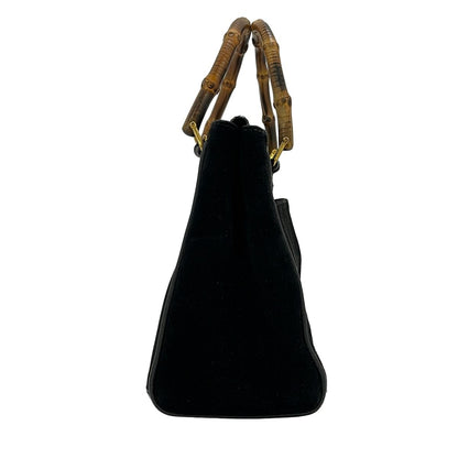 Gucci Handbag Bamboo Black Leather — view 4
