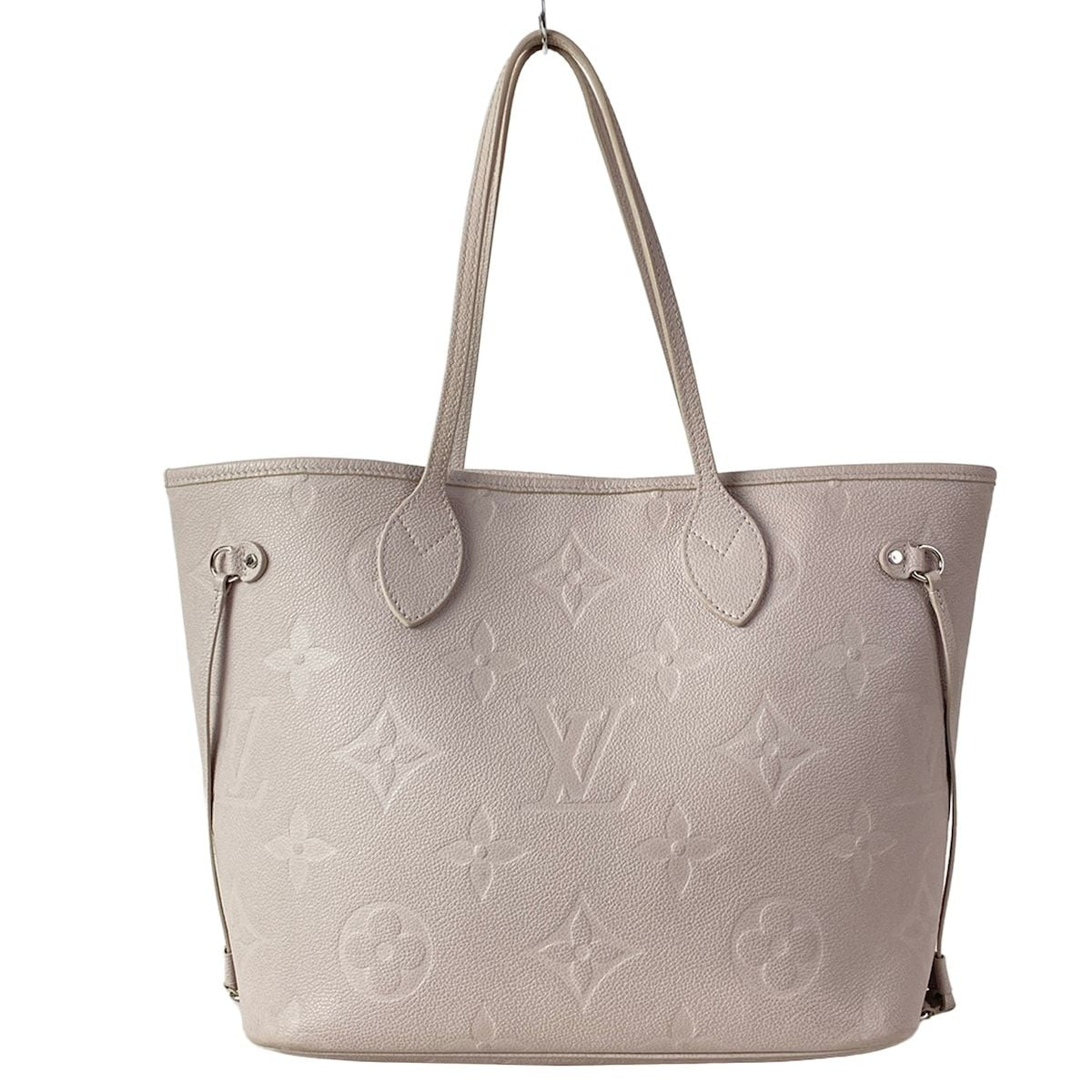 Louis Vuitton Tote Monogram Empreinte Neverfull MM Brume Leather Cowhide