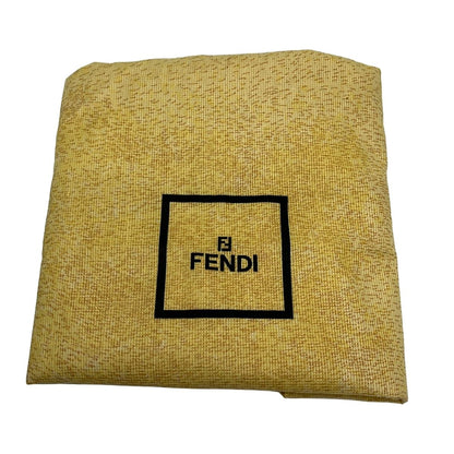 Fendi Shoulder Bag Zucca Pattern Khaki Black Brown Leather — view 8