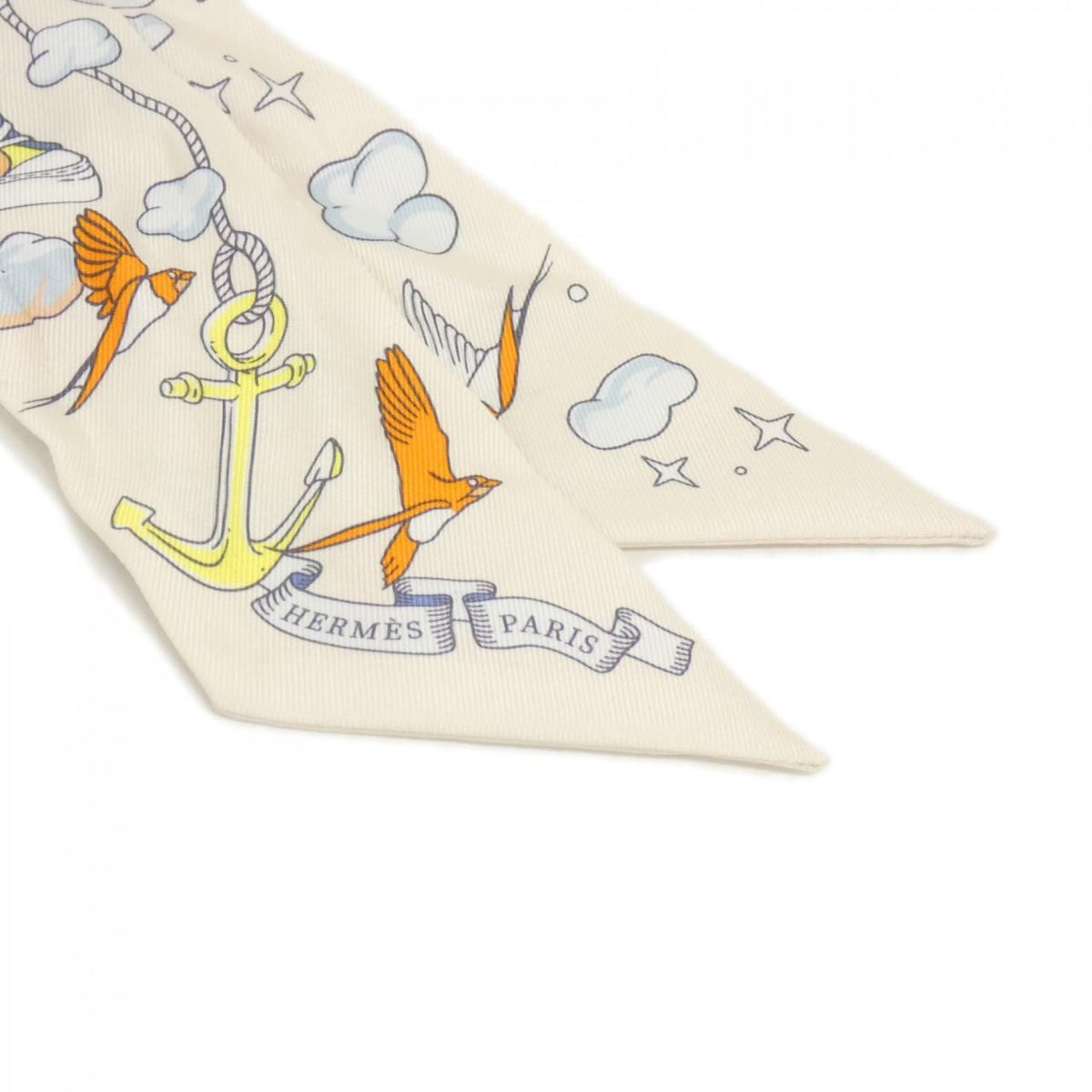 Hermes Sur Mon Nuage Twilly Scarf — view 2